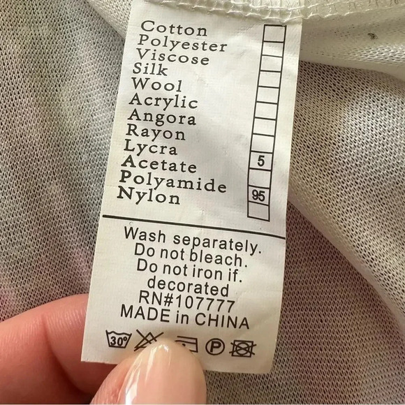 Paradise Multicolored V Neck Swim Suit Cover Up Dress Medium NWT - Picture 6 of 6